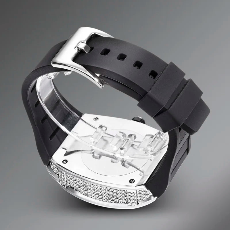 RedBox Square Iced Watch