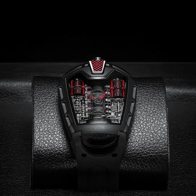 RedBox rectangular trendy men's watch