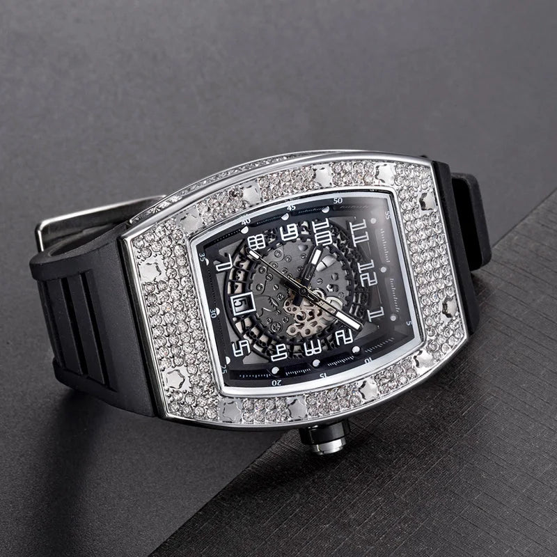 RedBox Square Iced Watch