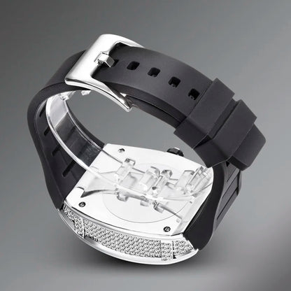 RedBox Square Iced Watch