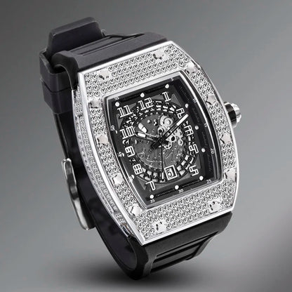 RedBox Square Iced Watch