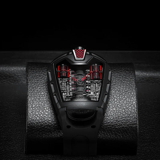RedBox rectangular trendy men's watch